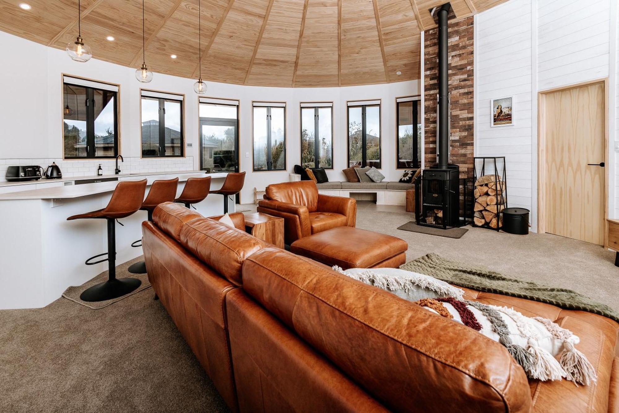 Kaho - Ohakune Holiday Home With Spa Екстериор снимка